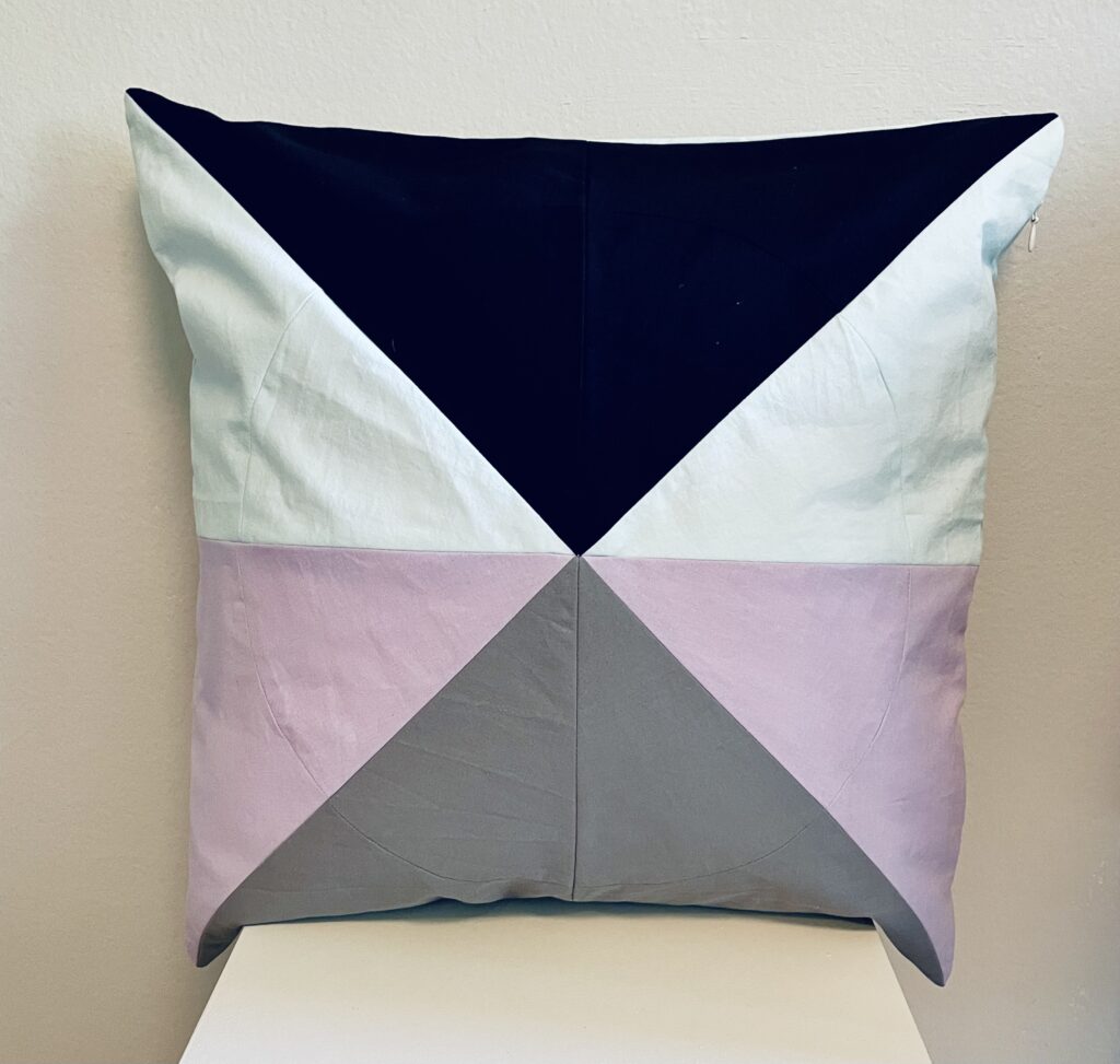 designer pillow handmade livingroom mint rose Maria Larsen