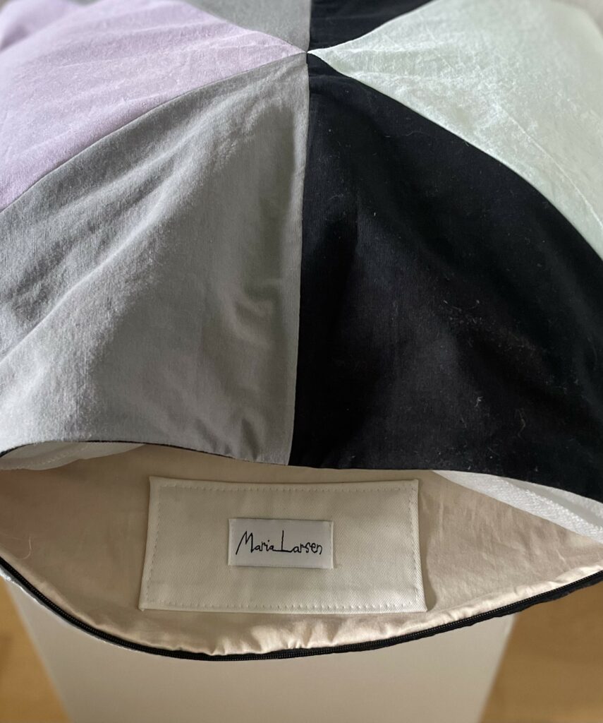 logo inside pillow